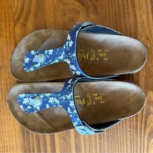 Birkenstock Blue Floral Sandals